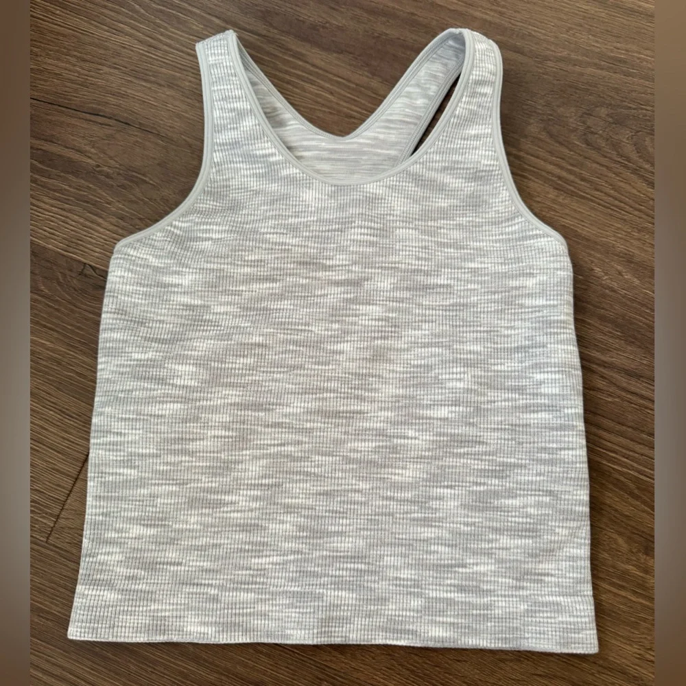 DSG Womens Performance Shelf Bra Tank Printed Gray Sports Bra Tank Size Small - Picture 1 of 5